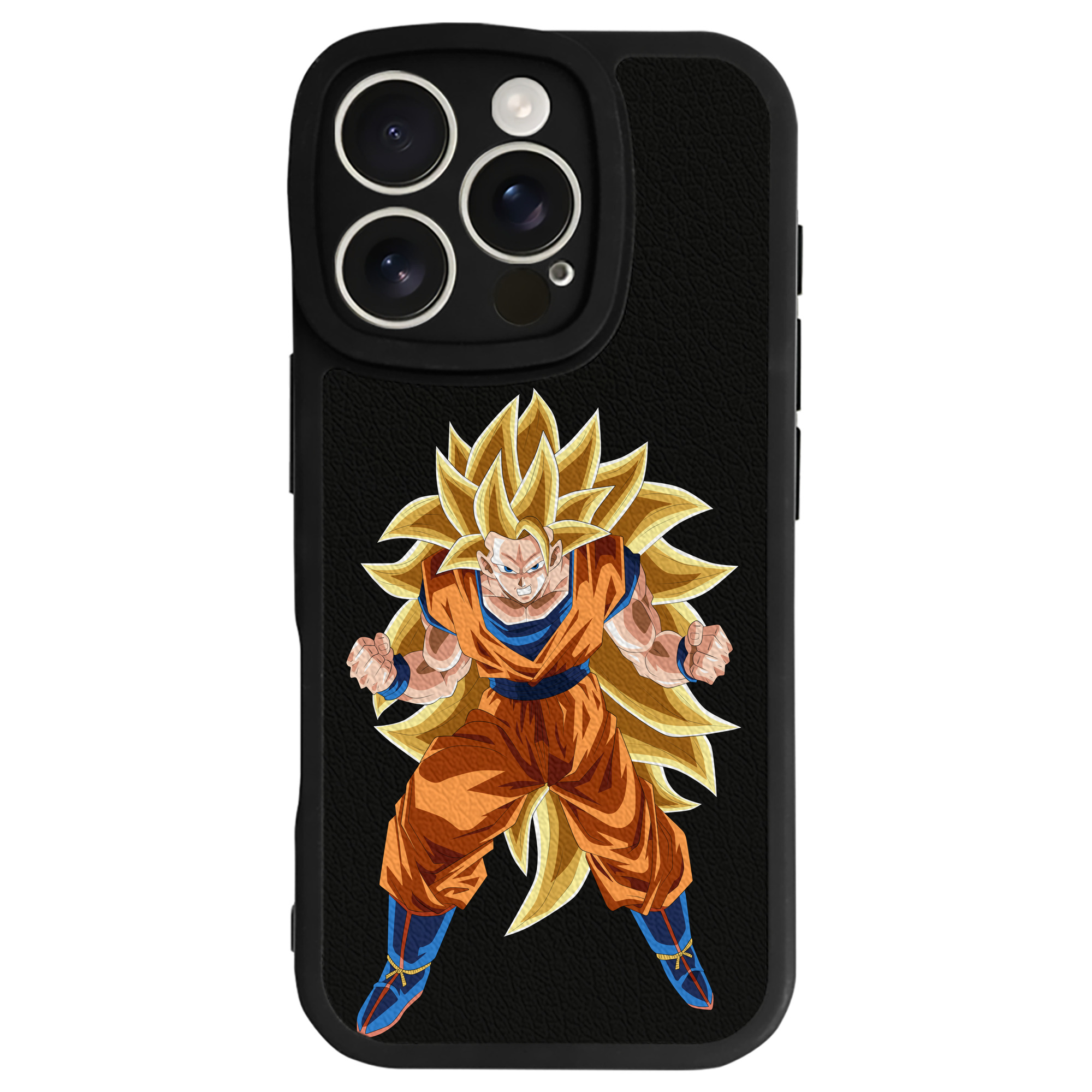（画像用） ドラゴンボール 孫悟空（そん ごくう）Son Goku カカロット DRAGON BALL Kakarotto 【iPhone 16シリーズ対応】シリコンスマホケース（レザー調） 材質：シリコン